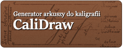 CCaliDraw is a sheet generator with support lines for learning calligraphy.
